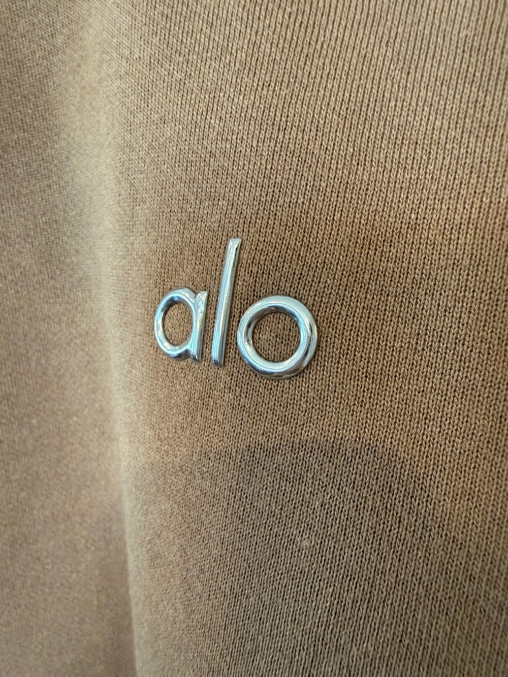 Alo Women's Crewneck Sweatshirt in Brown - Picture 3 of 5